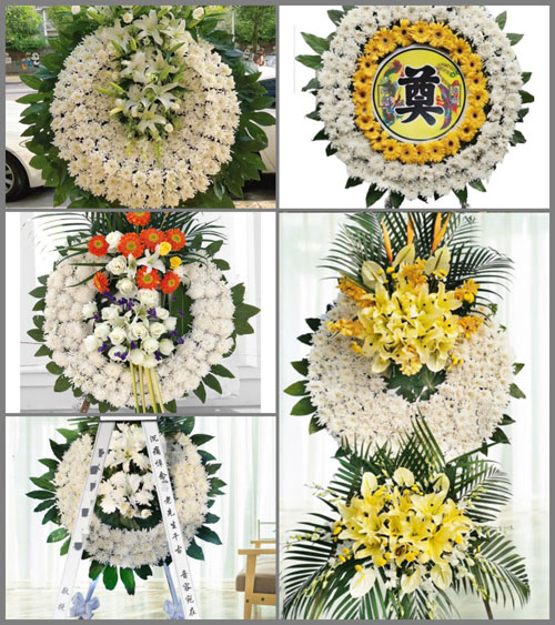 江苏无锡梁溪区江海街道花圈速递